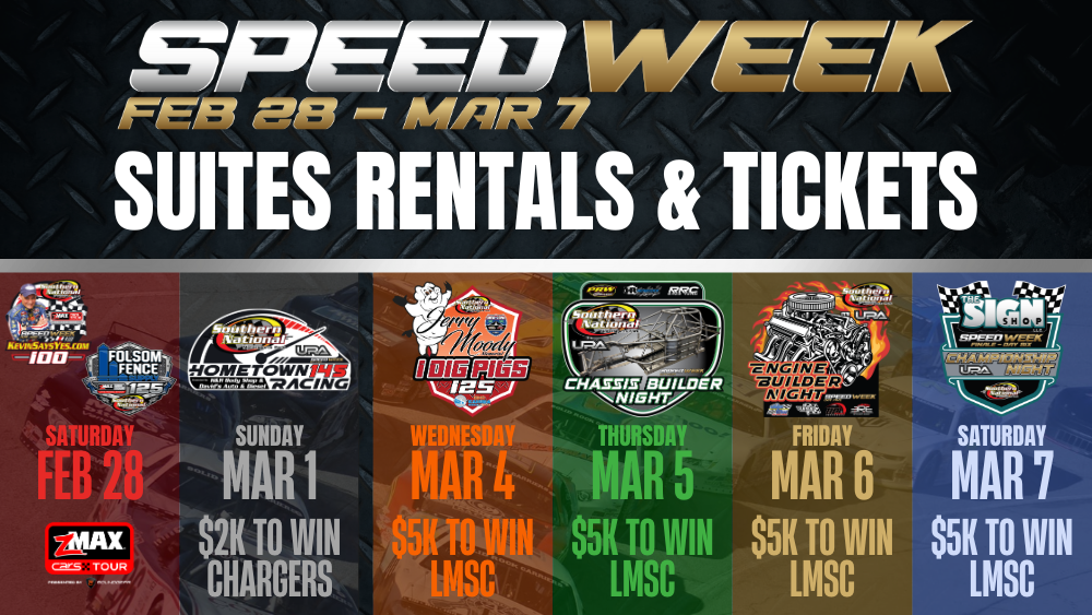 2026 Speed Week Suite Information