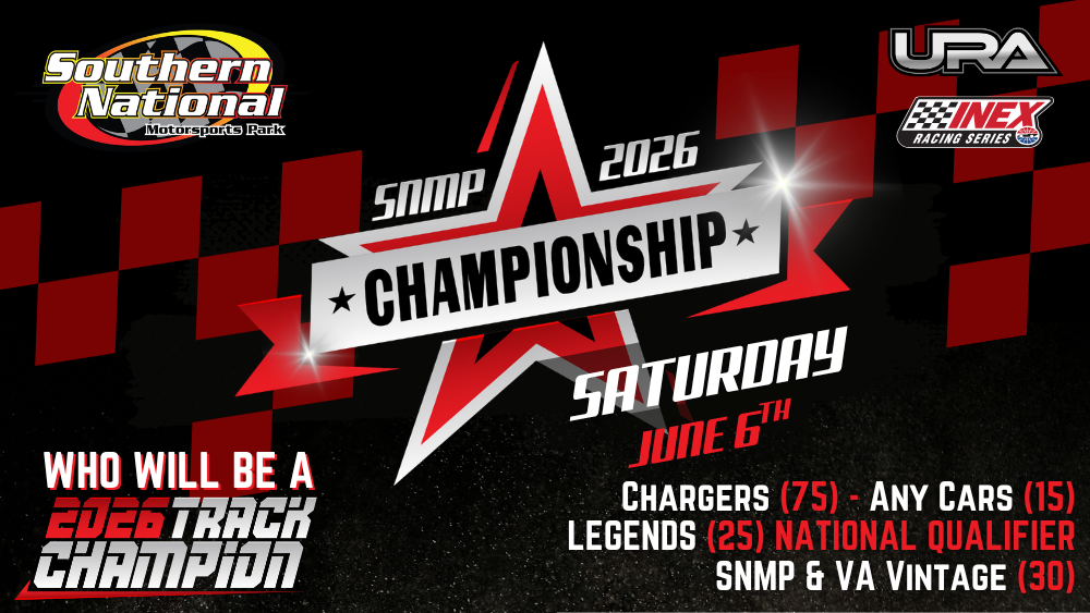 Next Event – JUNE 6 – Championship Night
